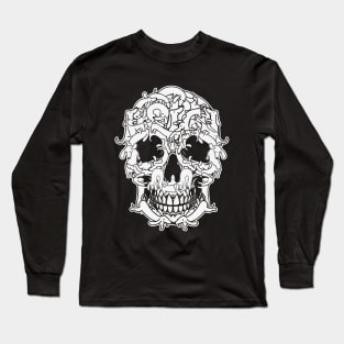 Skull Shaped Dachshund Dog Long Sleeve T-Shirt